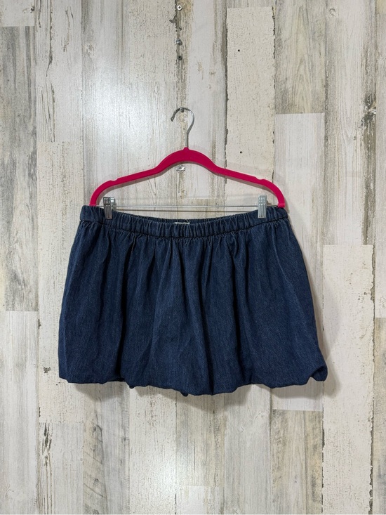 Dakota Blue Dresses & Skirts - Blue Denim Bubble MINI Skirt